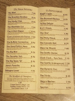 Trinity Market menu