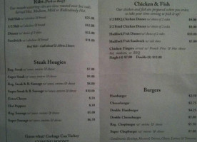 Ike Bg's menu