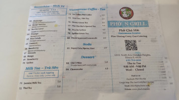 Phở Chú Hải Pho N Grill In Illinois menu