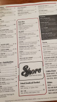 Shore Raw Grill menu