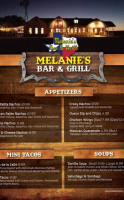 Melanie's Grill menu