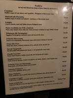 Mascarpone's menu