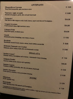 Mascarpone's menu