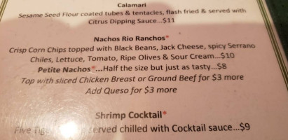 O'hare's Grille Pub menu
