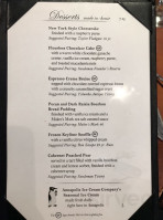 Carrol's Creek Cafe menu