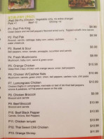 Lotus Thai Cafe menu