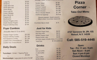 J&t's Pizza Corner menu