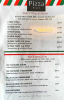 Pizza Bella menu