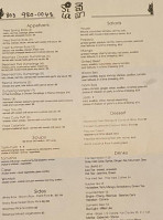 Sila Thai Restaurant menu