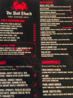 The Boil Shack menu