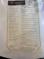 The Vine House menu