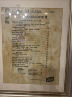 Casa Manana menu