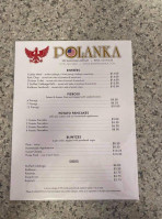 Polanka menu