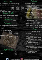 Angela's Pizzeria menu