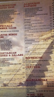 Los Aztecas Mexicano Y Cantina menu
