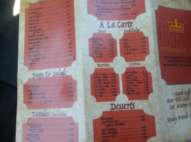 Casa Corona menu