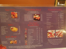 Cajun Louisianna Seafood menu