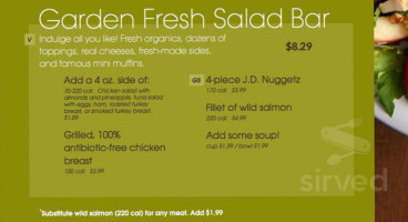 Jason's Deli menu