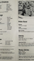 Sushi Poke House menu