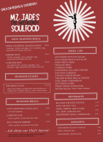 Mz. Jade’s Soul Food menu