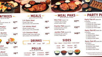 Juan Pollo menu