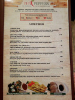 Thai Peppers menu