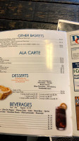 B&f Diner menu