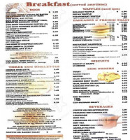 Saline Inn menu