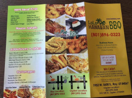 Lolo Hawaiian Bbq menu