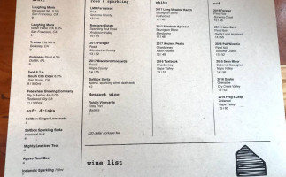 Johnston's Salt Box menu