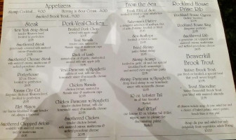 Rockland House menu