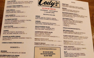 Cody's Restaurant Bar Patio inside