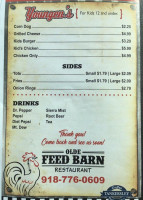 Olde Feed Barn menu