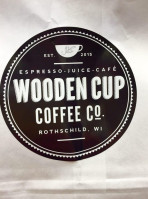 Wooden Cup Coffee inside