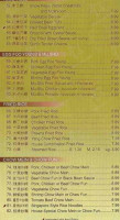 Chefs Chinese Food menu