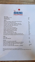 Marina Fountain menu