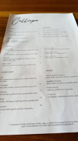Calliope Restaurant Bar menu