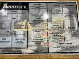 Salem Angelle's Diner menu