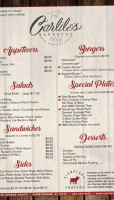 Carlile’s Barbecue menu