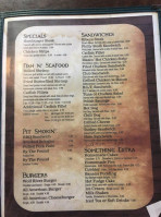 Wolf River Cafe menu