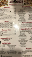 Hot-z Pizza menu