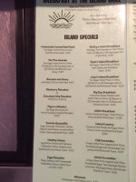 The Island Grill menu