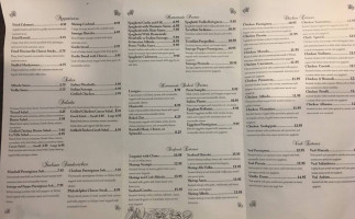 La Villa Italian menu