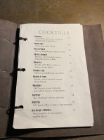 Comstock Saloon menu