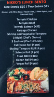 Nikko Sushi And Ramen menu
