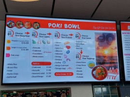 Poki Ya menu