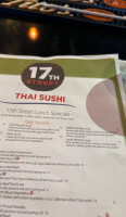 17th Street Thai Sushi food
