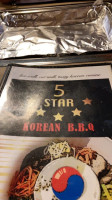 5 Star Korean Bbq menu