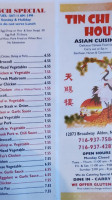 Tin-chi House Inc menu