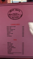 Billy Mac's Seaside Grill menu
